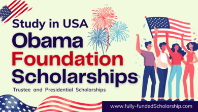 Obama Foundation Scholarship Program 2024 to Study for FREE in USA