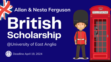 Allan and Nesta Ferguson Scholarship at University of East Anglia